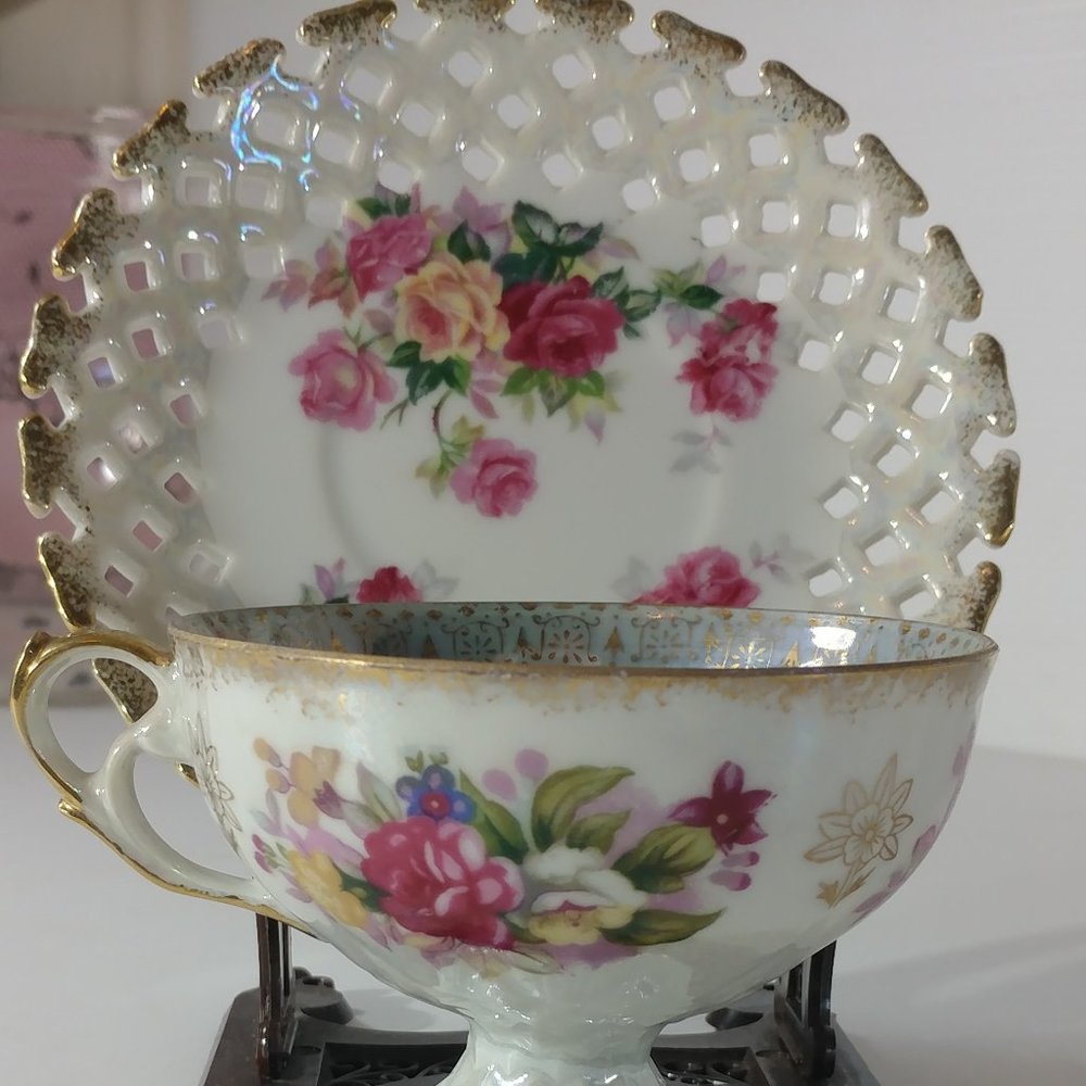 Lefton China Cup & Saucer